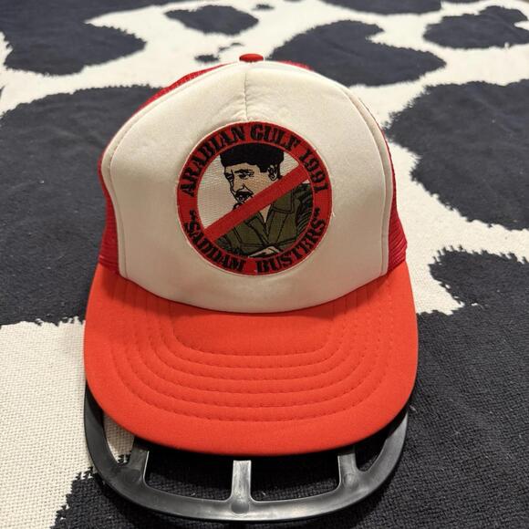 American Vintage Other - Vintage Arabian Gulf 1991 Saddam Hussein Busters RARE SnapBack Hat Cap OSFA